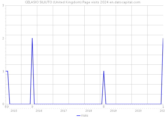 GELASIO SILIUTO (United Kingdom) Page visits 2024 