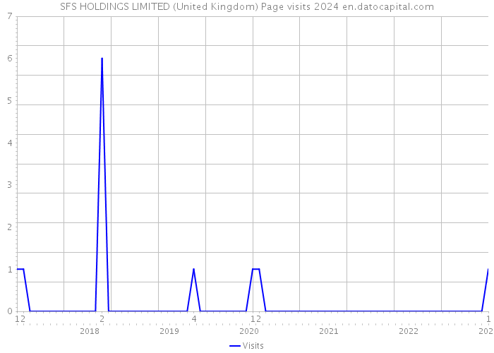 SFS HOLDINGS LIMITED (United Kingdom) Page visits 2024 
