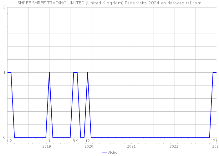 SHREE SHREE TRADING LIMITED (United Kingdom) Page visits 2024 