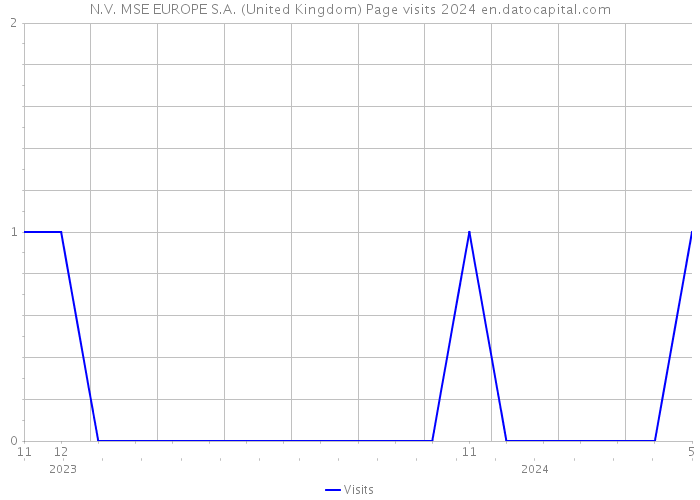 N.V. MSE EUROPE S.A. (United Kingdom) Page visits 2024 