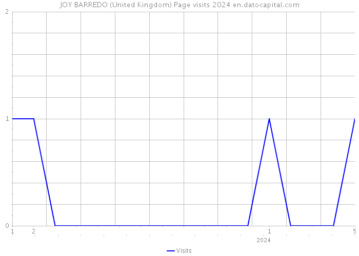 JOY BARREDO (United Kingdom) Page visits 2024 