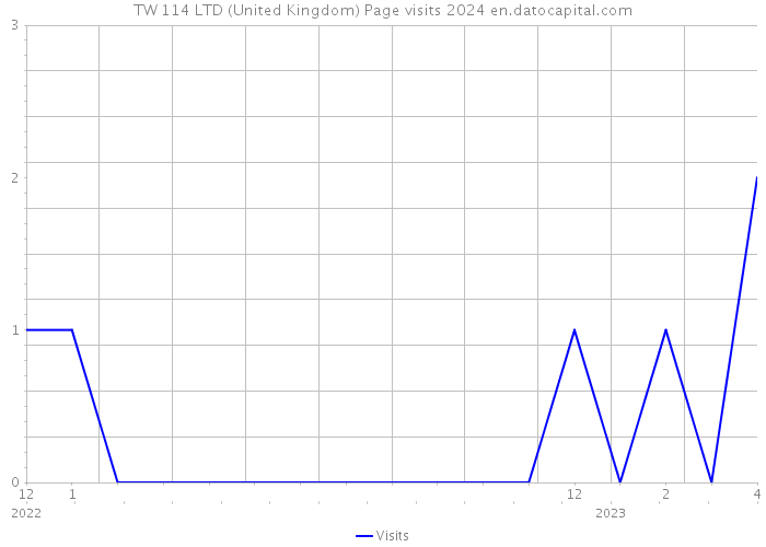 TW 114 LTD (United Kingdom) Page visits 2024 