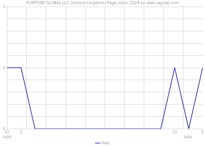 PURPOSE GLOBAL LLC (United Kingdom) Page visits 2024 