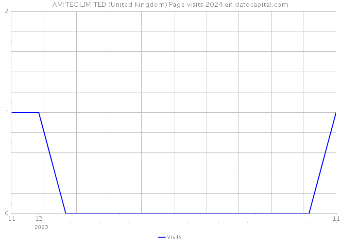 AMITEC LIMITED (United Kingdom) Page visits 2024 