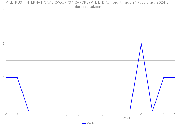 MILLTRUST INTERNATIONAL GROUP (SINGAPORE) PTE LTD (United Kingdom) Page visits 2024 