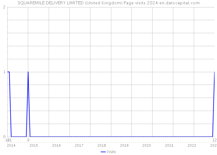 SQUAREMILE DELIVERY LIMITED (United Kingdom) Page visits 2024 