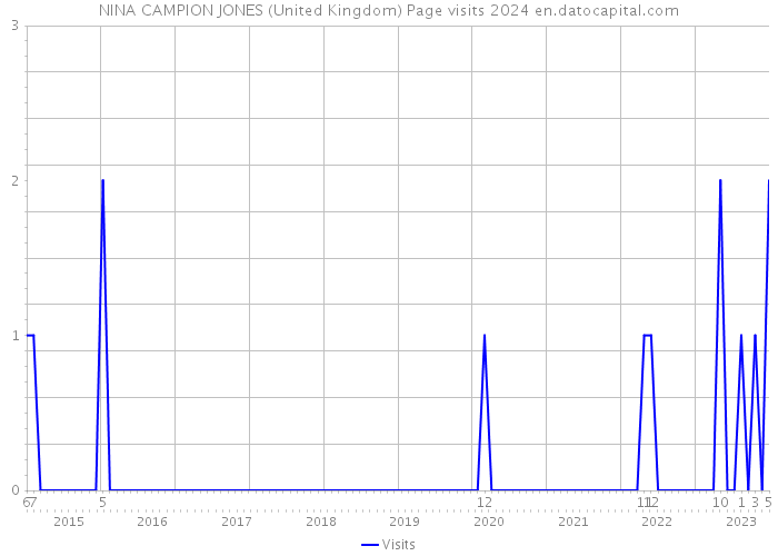 NINA CAMPION JONES (United Kingdom) Page visits 2024 
