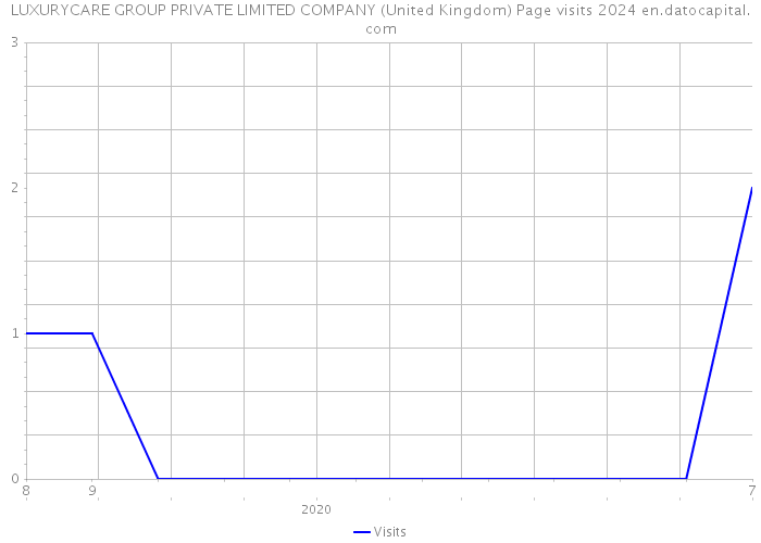 LUXURYCARE GROUP PRIVATE LIMITED COMPANY (United Kingdom) Page visits 2024 