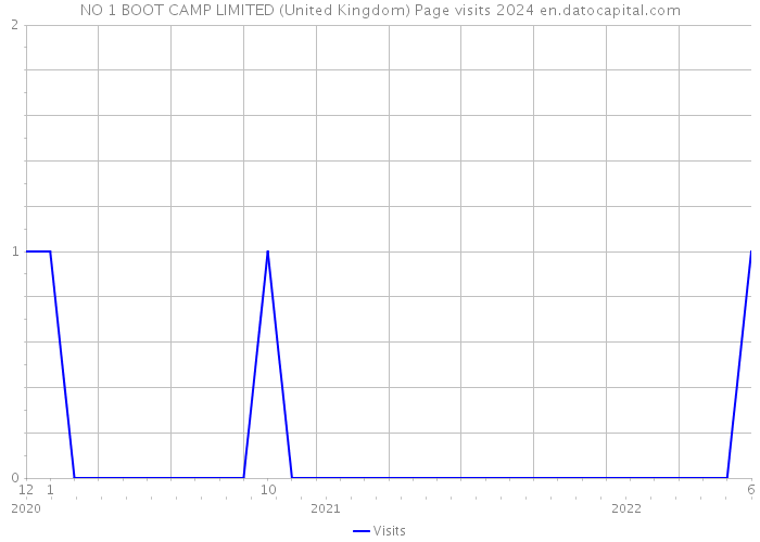 NO 1 BOOT CAMP LIMITED (United Kingdom) Page visits 2024 