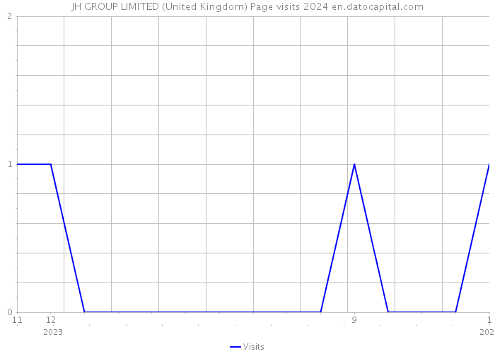 JH GROUP LIMITED (United Kingdom) Page visits 2024 