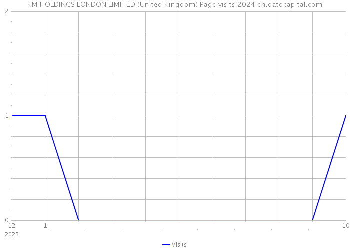 KM HOLDINGS LONDON LIMITED (United Kingdom) Page visits 2024 