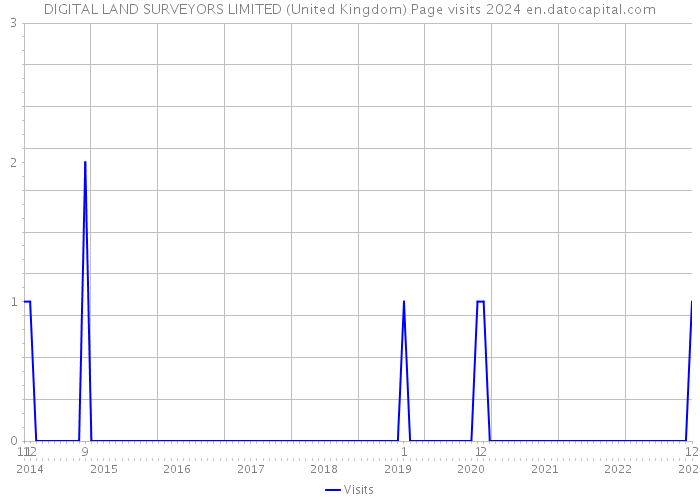 DIGITAL LAND SURVEYORS LIMITED (United Kingdom) Page visits 2024 