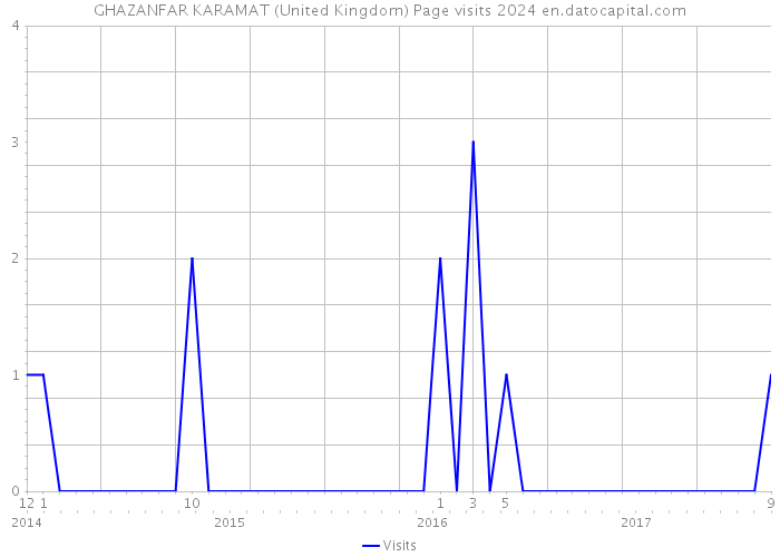 GHAZANFAR KARAMAT (United Kingdom) Page visits 2024 