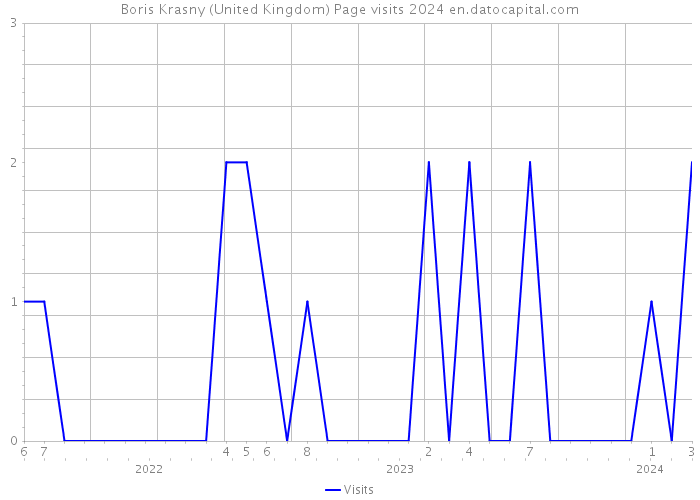 Boris Krasny (United Kingdom) Page visits 2024 
