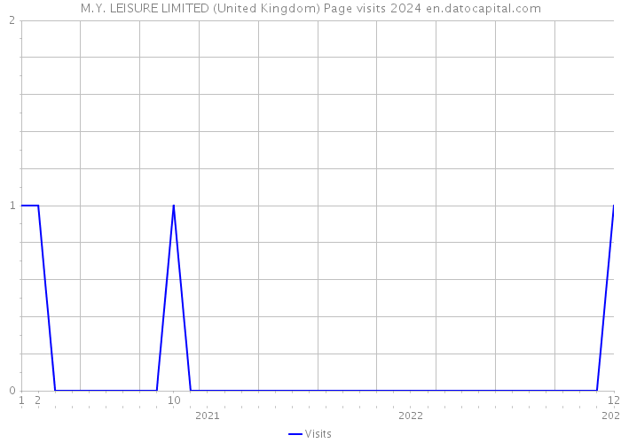 M.Y. LEISURE LIMITED (United Kingdom) Page visits 2024 