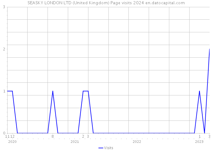 SEASKY LONDON LTD (United Kingdom) Page visits 2024 