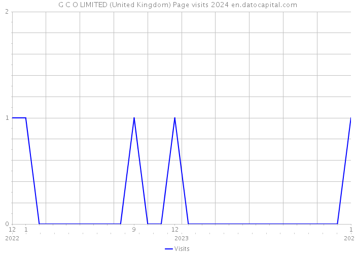 G C O LIMITED (United Kingdom) Page visits 2024 