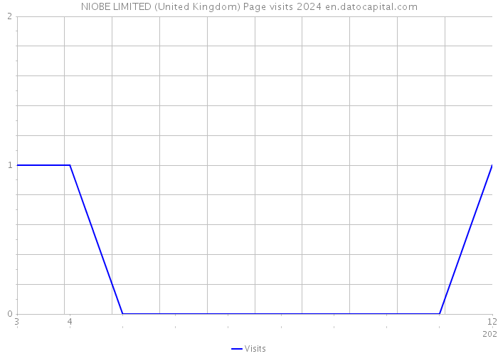 NIOBE LIMITED (United Kingdom) Page visits 2024 