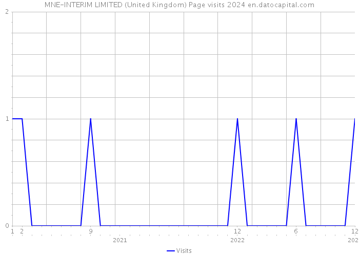 MNE-INTERIM LIMITED (United Kingdom) Page visits 2024 