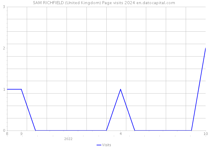 SAM RICHFIELD (United Kingdom) Page visits 2024 