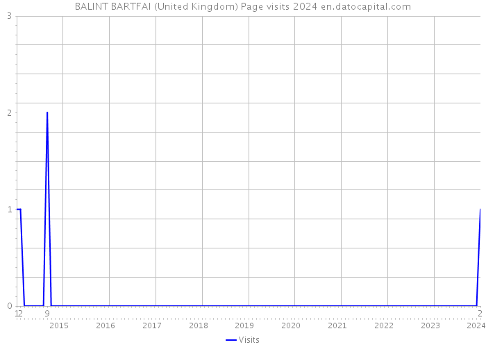 BALINT BARTFAI (United Kingdom) Page visits 2024 