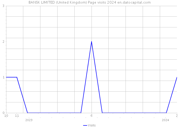 BANSK LIMITED (United Kingdom) Page visits 2024 
