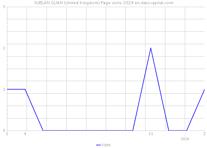 XUELAN GUAN (United Kingdom) Page visits 2024 