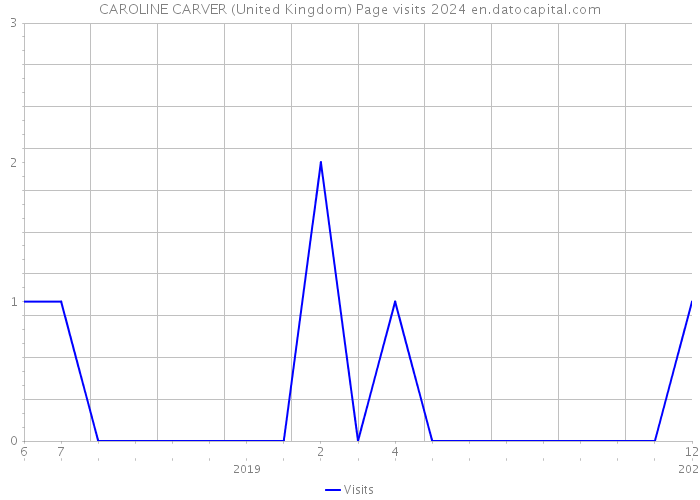 CAROLINE CARVER (United Kingdom) Page visits 2024 