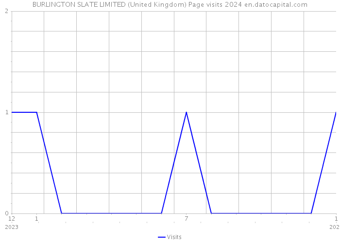 BURLINGTON SLATE LIMITED (United Kingdom) Page visits 2024 