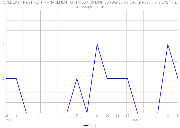 COLLIERS INVESTMENT MANAGEMENT UK HOLDINGS LIMITED (United Kingdom) Page visits 2024 
