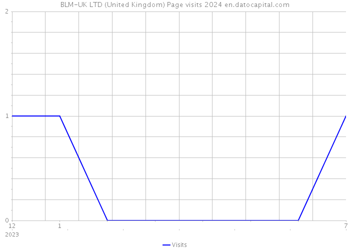 BLM-UK LTD (United Kingdom) Page visits 2024 