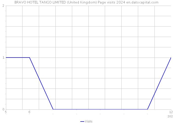BRAVO HOTEL TANGO LIMITED (United Kingdom) Page visits 2024 