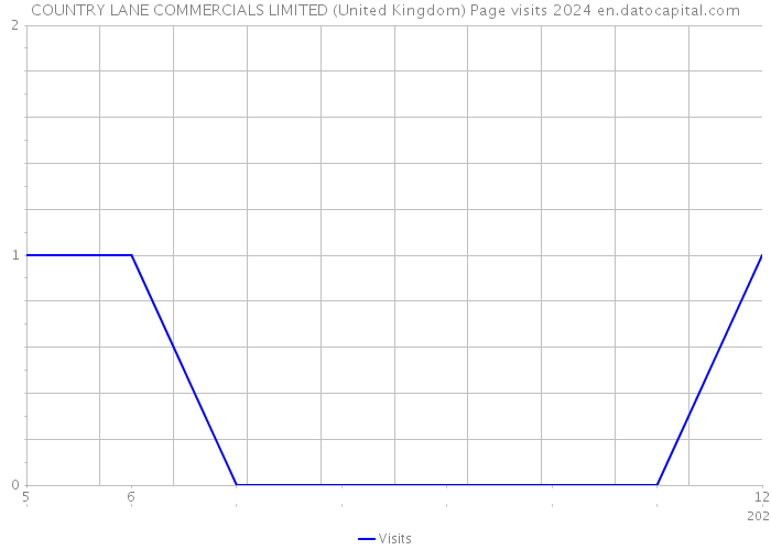 COUNTRY LANE COMMERCIALS LIMITED (United Kingdom) Page visits 2024 