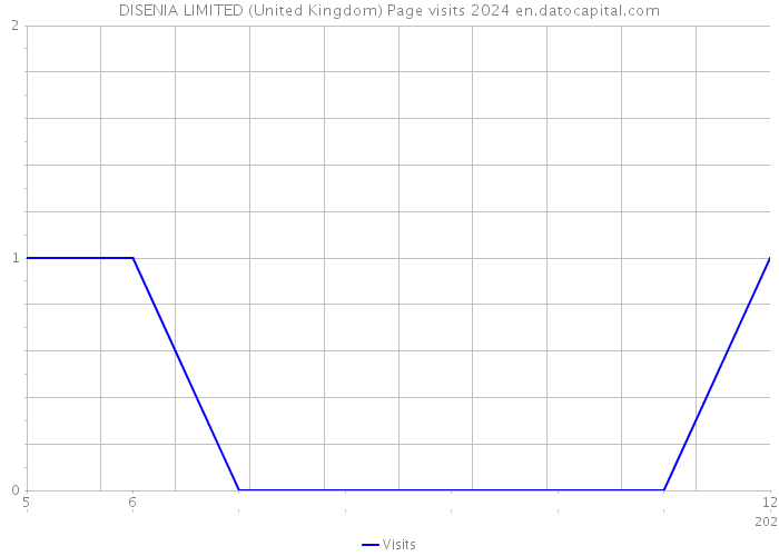 DISENIA LIMITED (United Kingdom) Page visits 2024 