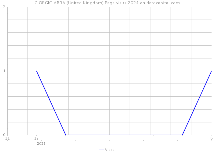 GIORGIO ARRA (United Kingdom) Page visits 2024 