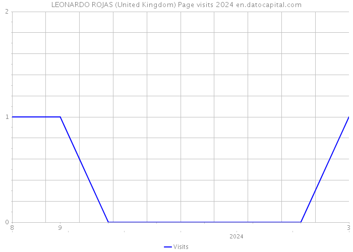 LEONARDO ROJAS (United Kingdom) Page visits 2024 