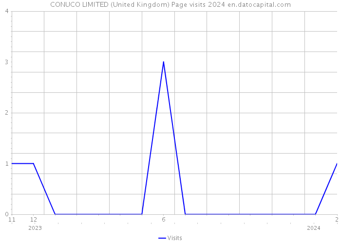 CONUCO LIMITED (United Kingdom) Page visits 2024 