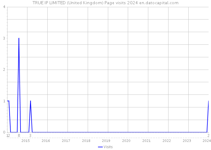 TRUE IP LIMITED (United Kingdom) Page visits 2024 