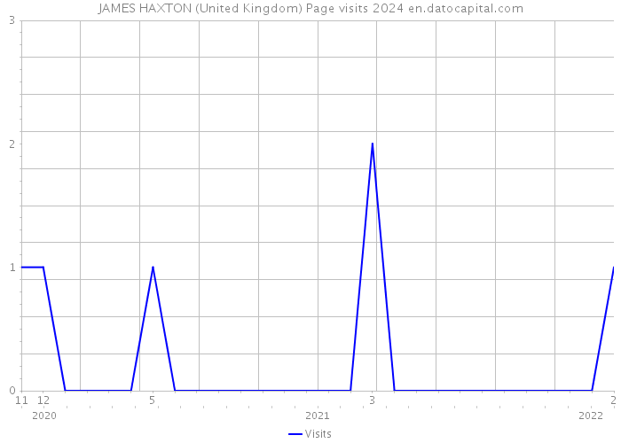 JAMES HAXTON (United Kingdom) Page visits 2024 