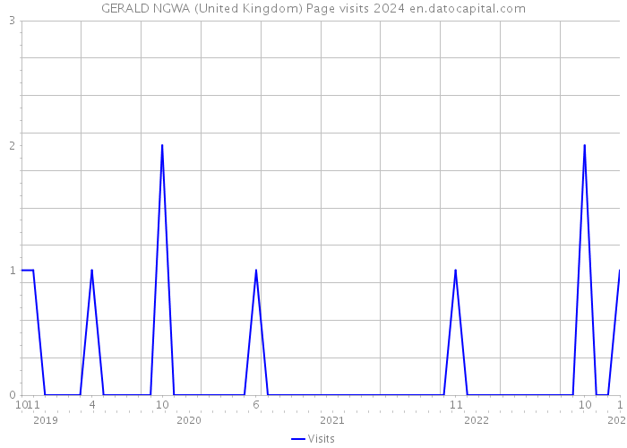 GERALD NGWA (United Kingdom) Page visits 2024 