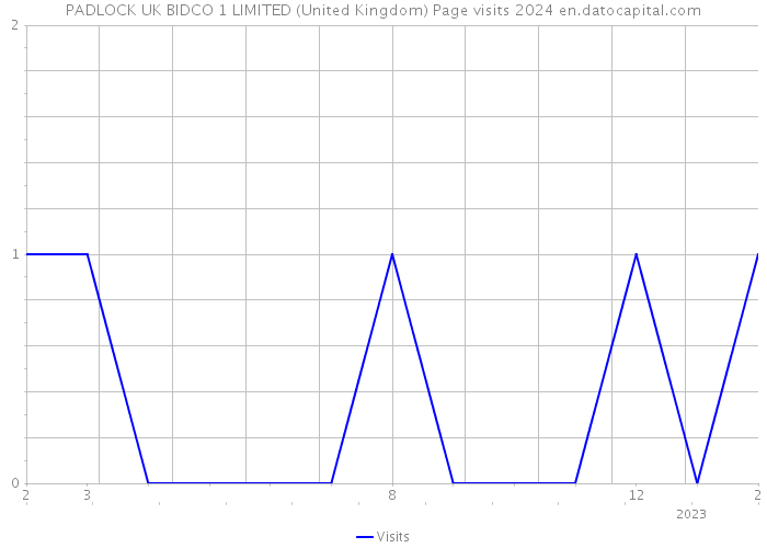 PADLOCK UK BIDCO 1 LIMITED (United Kingdom) Page visits 2024 