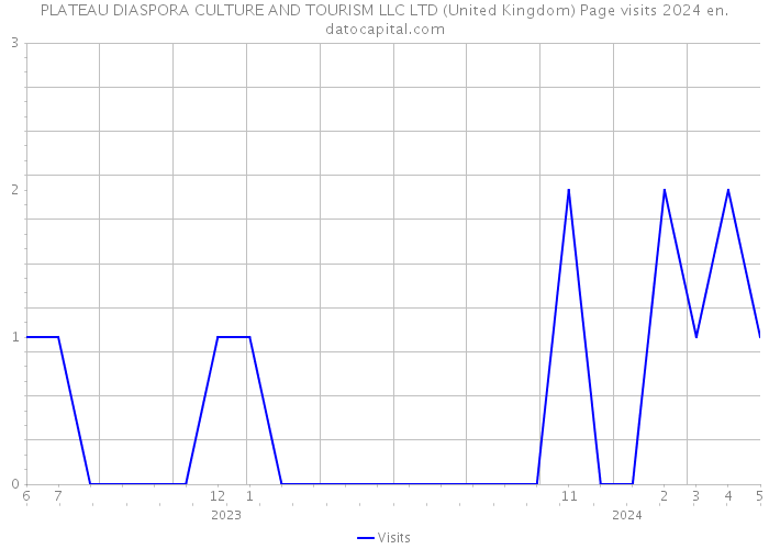 PLATEAU DIASPORA CULTURE AND TOURISM LLC LTD (United Kingdom) Page visits 2024 