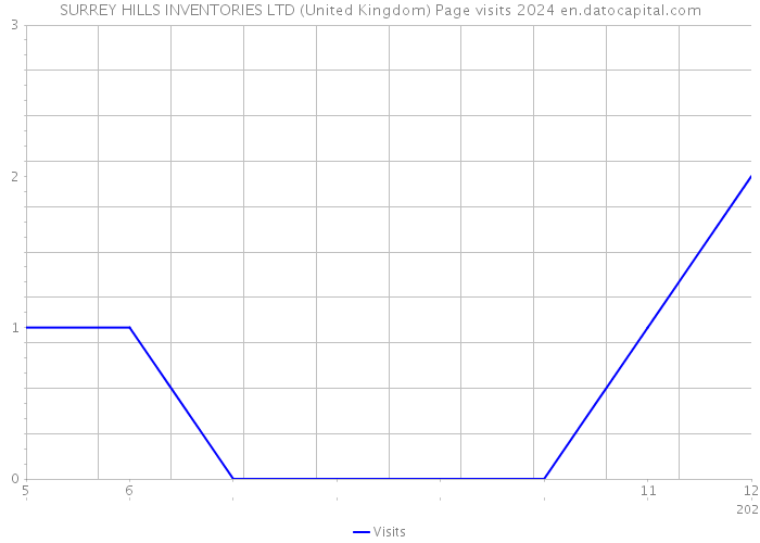SURREY HILLS INVENTORIES LTD (United Kingdom) Page visits 2024 