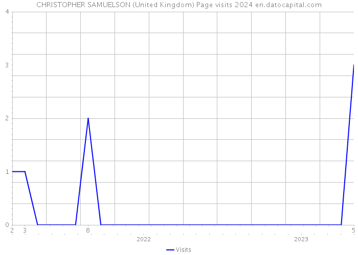 CHRISTOPHER SAMUELSON (United Kingdom) Page visits 2024 