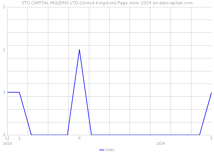 STG CAPITAL HOLDING LTD (United Kingdom) Page visits 2024 