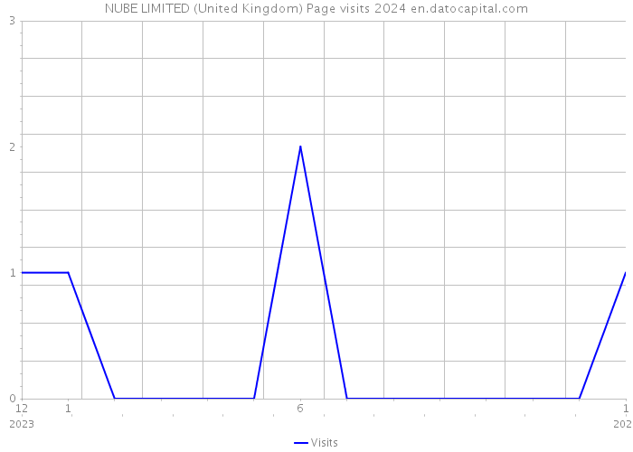 NUBE LIMITED (United Kingdom) Page visits 2024 