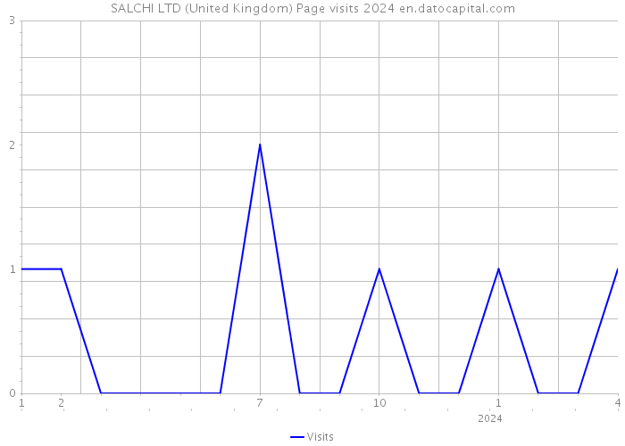 SALCHI LTD (United Kingdom) Page visits 2024 