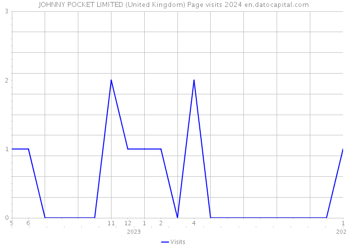 JOHNNY POCKET LIMITED (United Kingdom) Page visits 2024 