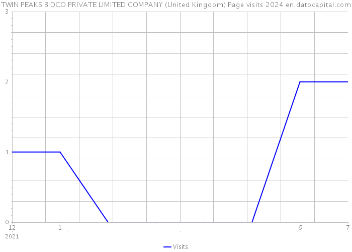 TWIN PEAKS BIDCO PRIVATE LIMITED COMPANY (United Kingdom) Page visits 2024 