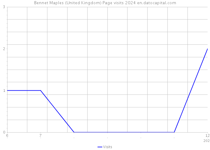 Bennet Maples (United Kingdom) Page visits 2024 